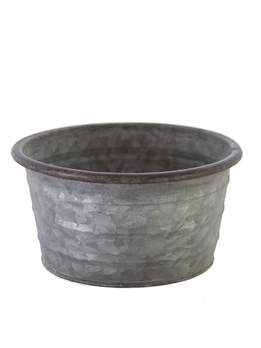 Picture of 6" GALVANIZED PLANTER