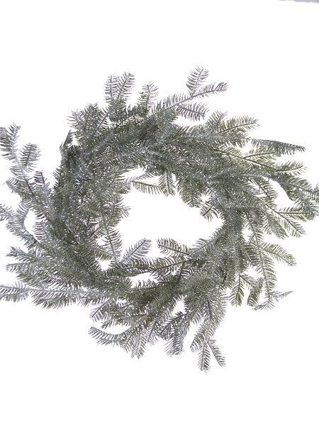 Picture of 24"GLITZY HEMLOCK WREATH