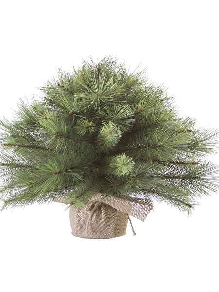 Picture of 18" MIXED PINE TREE W/BURLAP