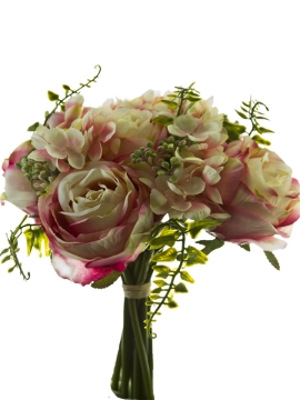 Picture of 10" ROSE HYDRANGEA BERRY BOUQET