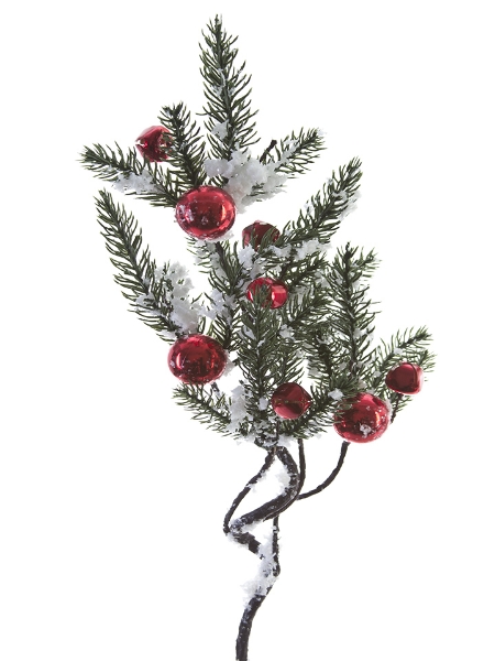 Picture of 20'' JINGLE BELL W/PINE SPRAY