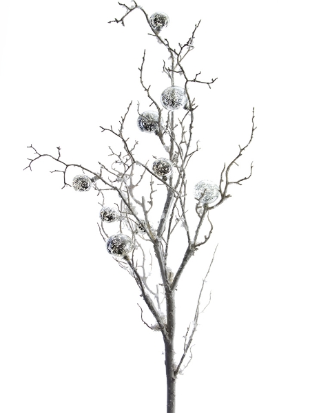 Picture of 41" SNOWY BRANCH W/BALLS