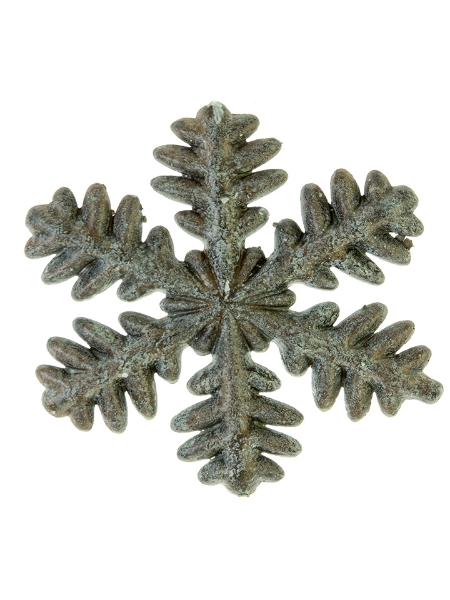 Picture of 5.5" RUSTIC SNOWFLAKE ORN