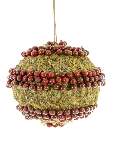 Picture of 8" SWIRL MOSSY BERRY BALL