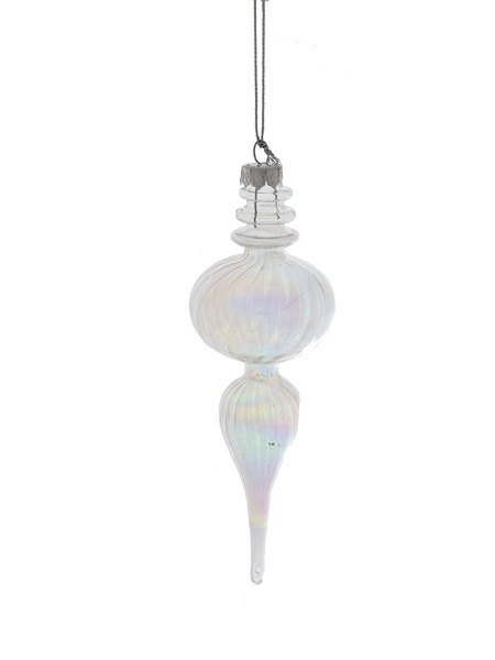 Picture of 7"CLEAR 1 BALL FINIAL ORNAMENT