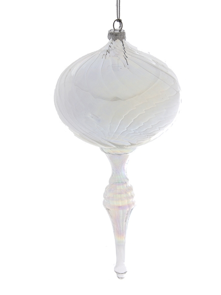 Picture of 8"CLEAR  FINIAL ROUND ORNAMENT