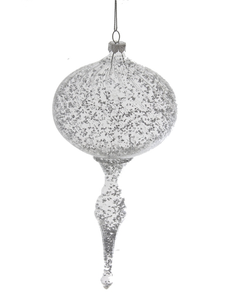 Picture of 8"CLEAR  FINIAL ROUND ORNAMENT