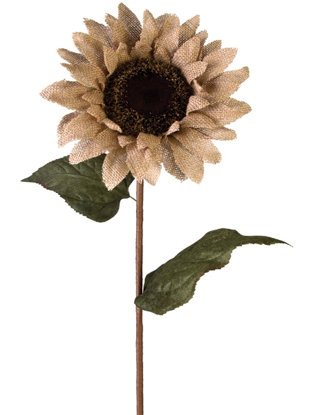 Picture of 28" BURLAP SUNFLOWER SPRAY