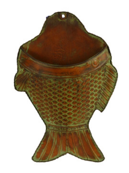 Picture of METAL FISH VASE-WALL POCKET