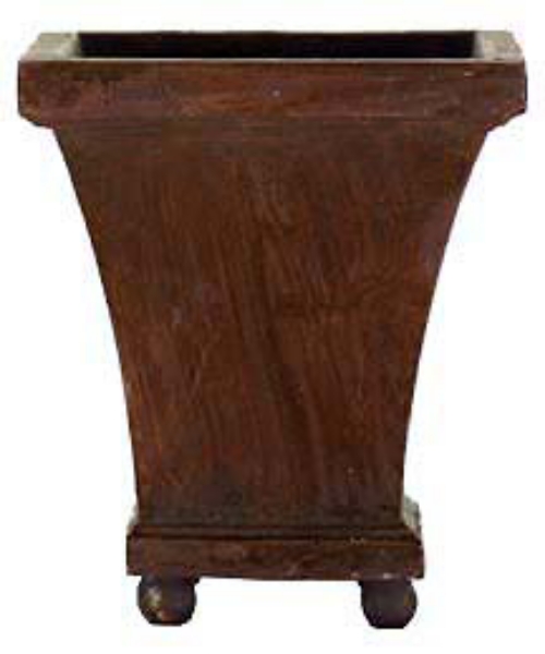 Picture of SQUARE VASE-ANTIQUE BROWN