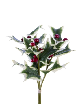 Picture of 12" HOLLY LEAF BERRY BUNDLE