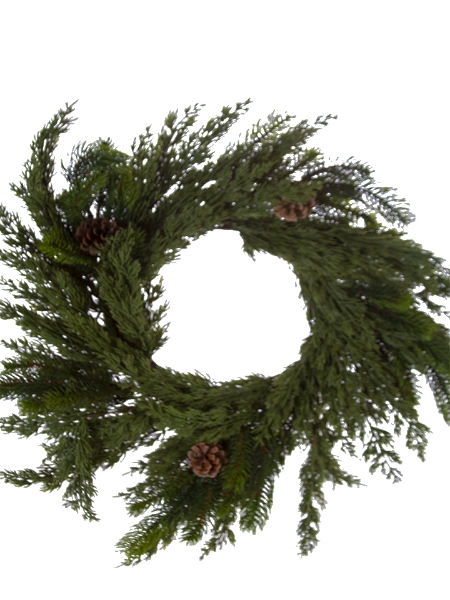 Picture of 22" SPRUCE CEDAR WREATH