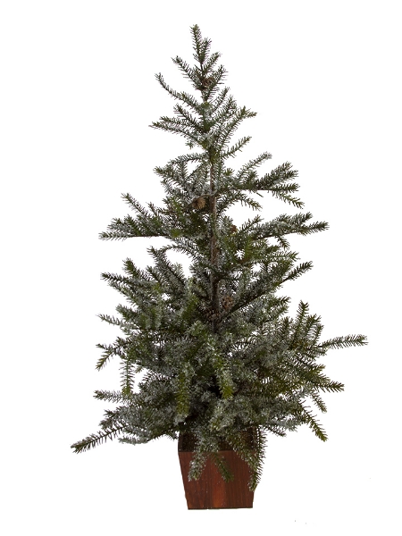 Picture of 35" SNOWY SPRUCE TREE W/CONES