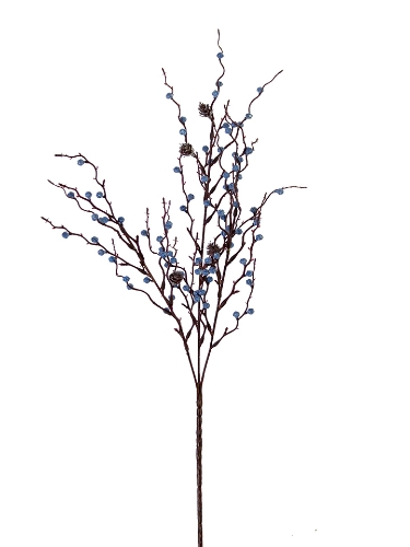 Picture of 27" BLUEBERRY PINECONE TWIG SPRAY