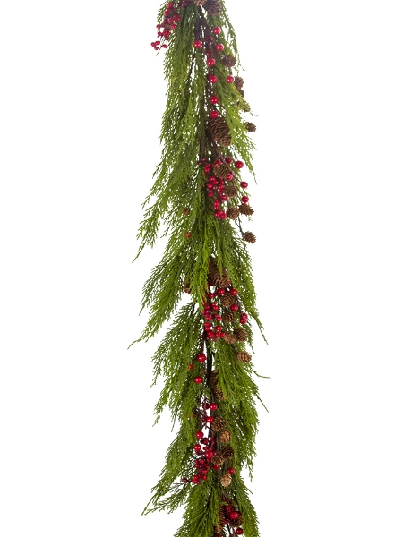 Picture of 6' CEDAR BERRY GARLAND