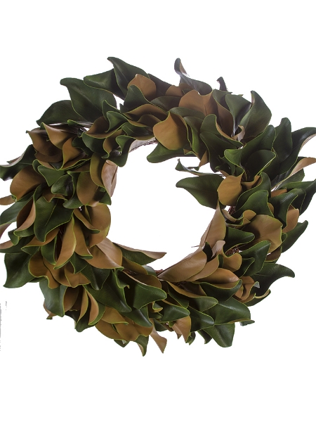 Picture of 24" LUSH MAGNOLIA LVS WREATH