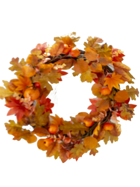 Picture of 22" OAK POMEGRANATE WREATH