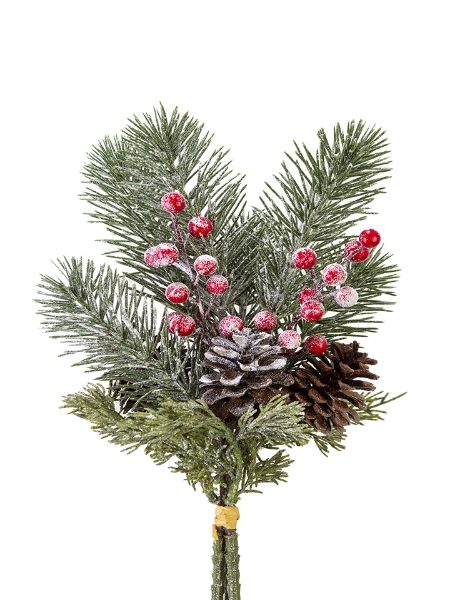 Picture of 15" FROSTED FIR BERRY STEM