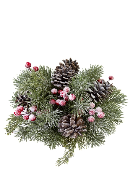 Picture of 10"FROSTED  FIR HALF BALL