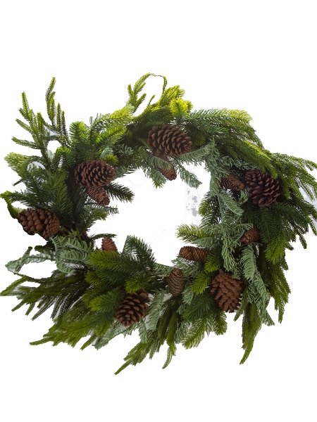 Picture of 24" MIX CYPRESS PINE WREATH