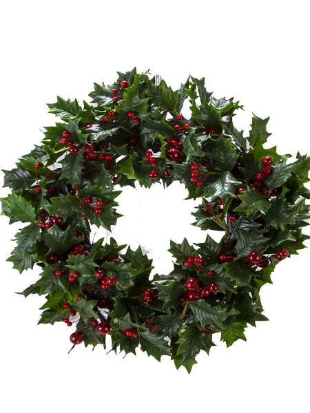 Picture of 24" HOLLY BERRY WREATH