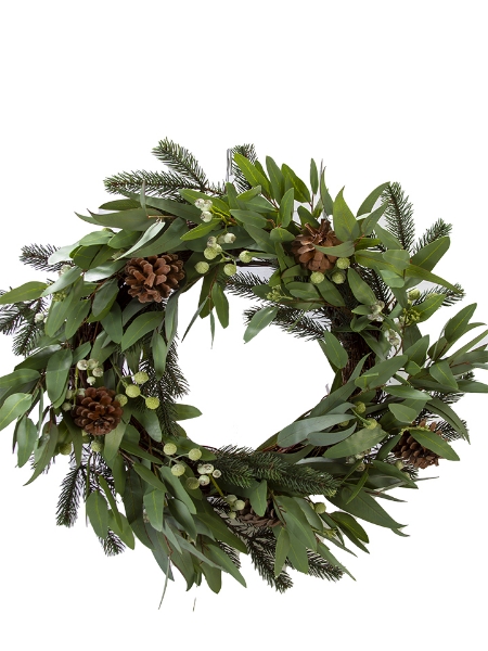 Picture of 30" EUC/ PINE W/SEEDS  WREATH