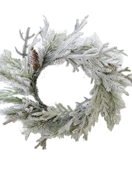 Picture of 30" PINE WREATH W/CONE