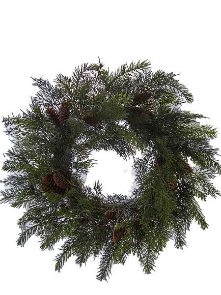 Picture of 24" CEDAR MIX PINE WREATH