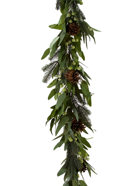 Picture of 6.2' EUC PINE W/SEEDS  GARLAND