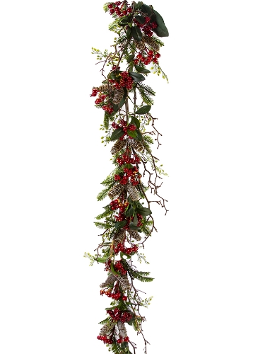 Picture of 6' CEDAR MAGNOLIA LEAF BERRY GARLAND