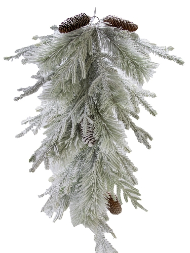 Picture of 34" FLOCKED MIXED PINE TEARDROP