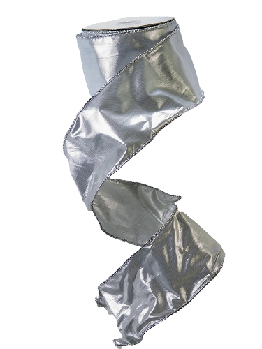 Picture of METALLIC SILVER WIRE EDGE RIBBON