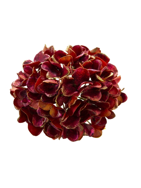 Picture of 6" GLITTER HYDRANGEA CLIP