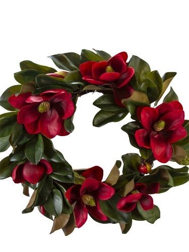 Picture of 31" MAGNOLIA BUDS LEAVES WREATH