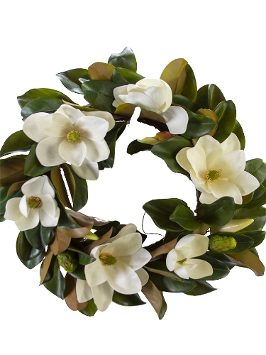 Picture of 31" MAGNOLIA BUDS LEAVES WREATH