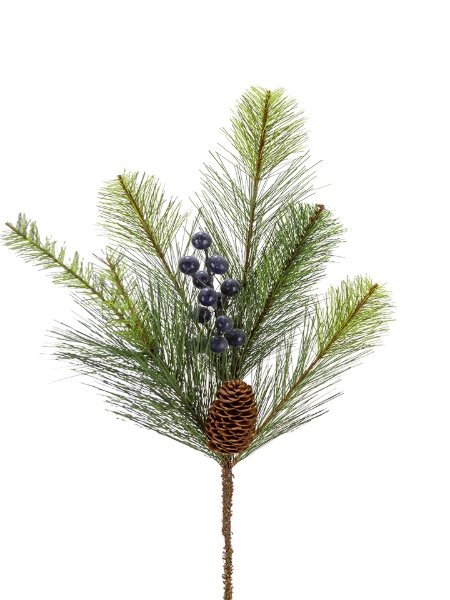 Picture of 20" NEEDLE PINE BLUEBERRIES SPRAY
