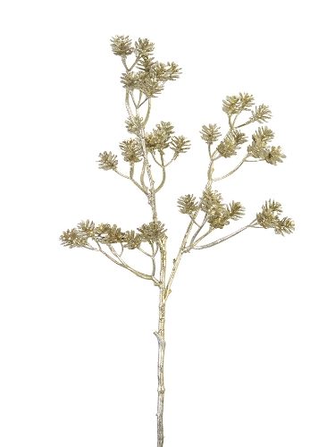 Picture of 20" GLITTERED PINECONE SPRAY