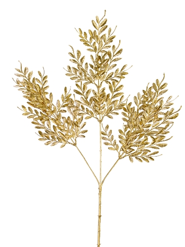 Picture of 30" GLITTERED LEAF SPRAY
