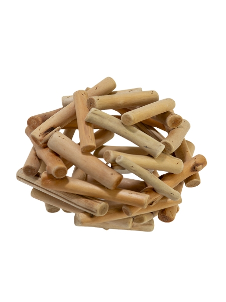 Picture of 7" WOOD BALL SPHERE ORNAMENT