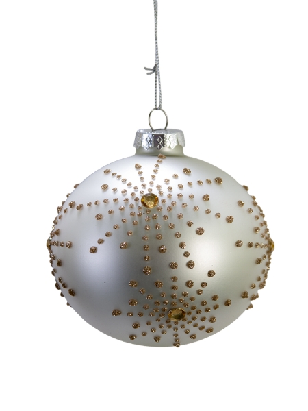 Picture of 4" JEWEWLED SNOWFLAKE ORNAMENT