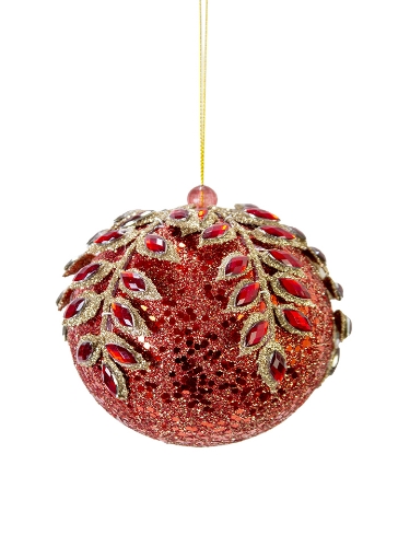 Picture of 4" JEWELED BALL ORNAMENT