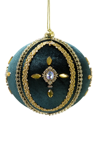 Picture of 5" JEWELED VELVET ORNAMENT