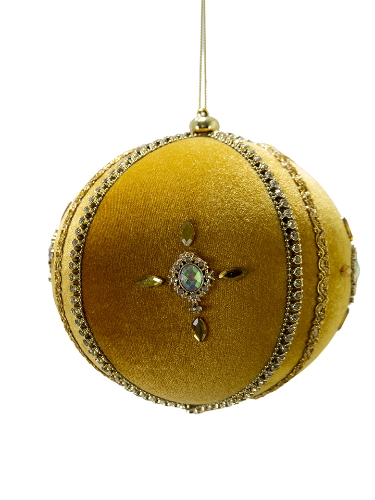 Picture of 6" JEWELED VELVET ORNAMENT