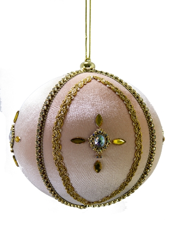 Picture of 6" JEWELED VELVET ORNAMENT