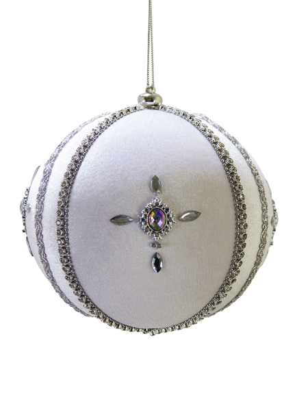 Picture of 6" JEWELED VELVET ORNAMENT