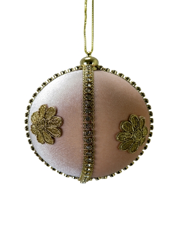 Picture of 4" VELVET FLOWER ORNAMENT