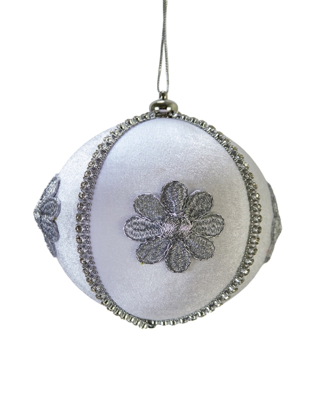 Picture of 5" VELVET FLOWER ORNAMENT