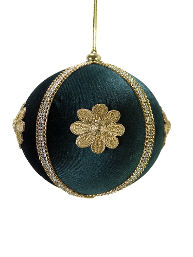 Picture of 6" VELVET FLOWER ORNAMENT