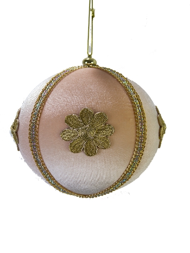 Picture of 6" VELVET FLOWER ORNAMENT