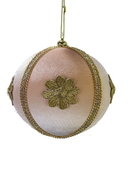 Picture of 6" VELVET FLOWER ORNAMENT